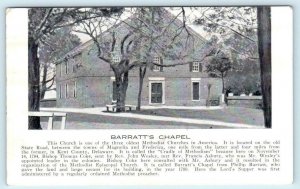 FREDERICA, Delaware DE ~ BARRATT'S CHAPEL Cradle of Methodism c1900s Postcard