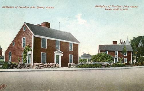 MA - Birthplace of John Quincy Adams and John Adams