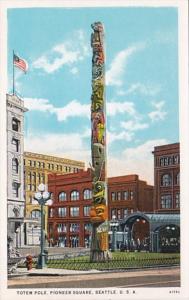 Washington Seattle Totem Pole Pioneer Square Curteich