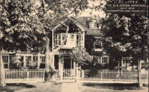 Southampton Long Island New York NY Foster Homestead Vintage Postcard