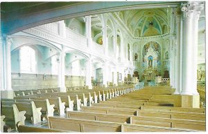 Interior de I'eglise Saint-Pierre Church Cheticamp, Cape Breton Nova Soctia