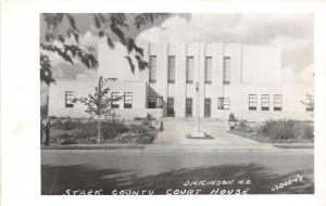 E36/ Dickinson North Dakota Photo RPPC Postcard c50s Stark County Court House