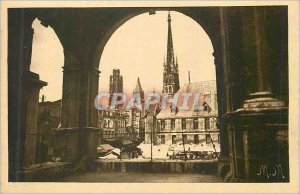 Old Postcard Rouen Cathedral City Museum The view of the High Old Tower
