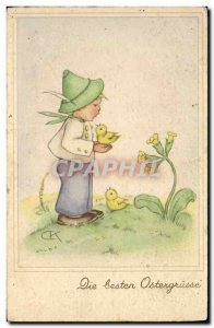 Old Postcard Fantasy Illustrator Child