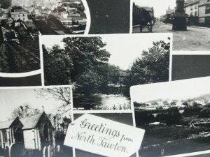 North Tawton Devon Vintage New RP Multiview  Postcard