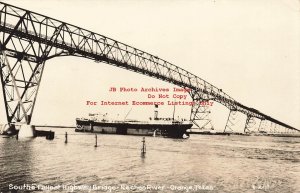 TX, Orange, Texas, RPPC, Steamship, Bridge, Photo No 6-K-11
