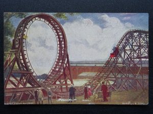 London Croydon Crystal Palace TOPSY TURVY RAILWAY c1908 Postcard by J. Russell