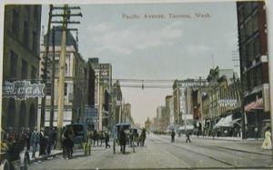 K479    TACOMA,  WA.  POSTCARD,   PACIFIC  AVE.
