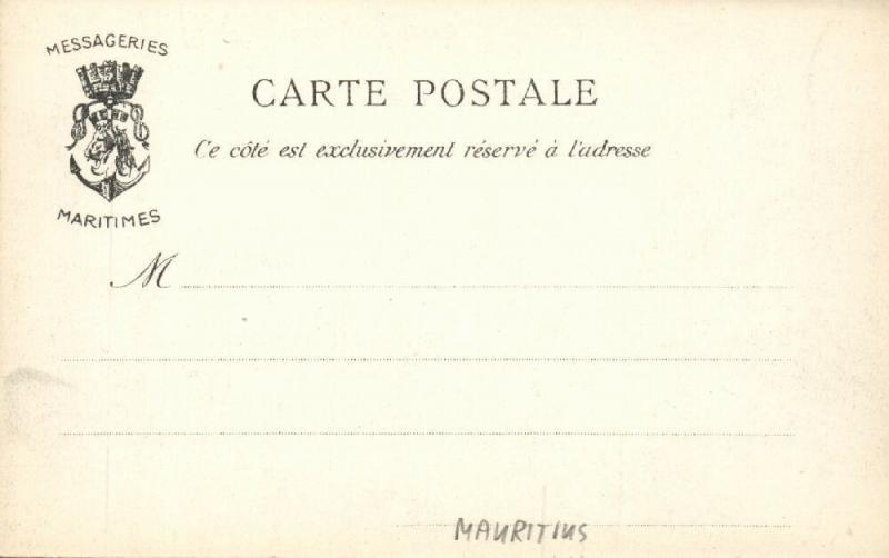 mauritius, Jardin Botanique, Botanical Gardens (1899) Messageries Maritimes