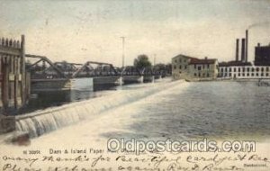 Dam & Island Paper Mill Menasha, WI, USA Factory 1907 