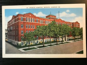 Vintage Postcard 1915-1930 St. Francis Hospital Wichita Kansas