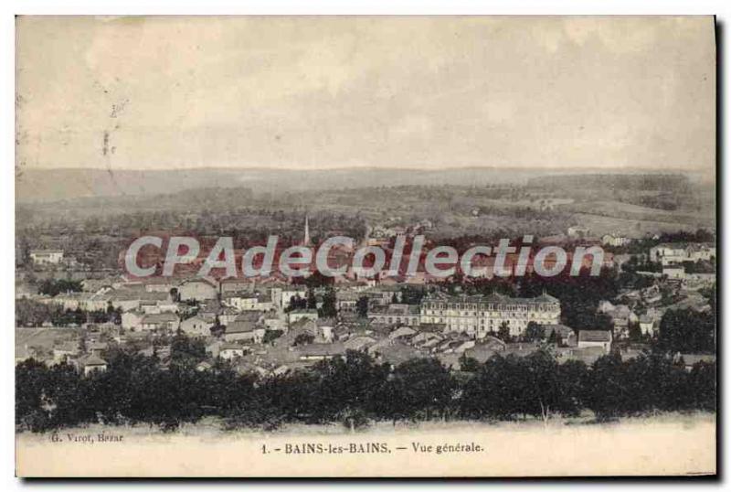 Postcard Old Bains Les Bains Vue Generale