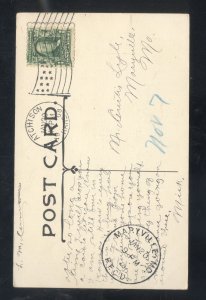 ATCHISON KANSAS ST. BENEDICTS COLLEGE 1908 CALENDAR ADVERTISING POSTCARD