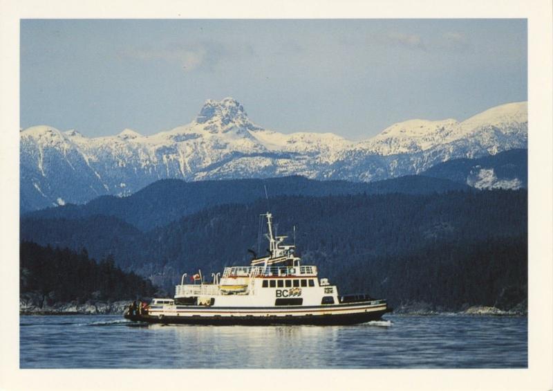 Mount Doogie Dowler Gulf Islands BC Cortes Island Ferry Vintage Postcard D23