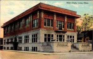 Lima, OH Ohio  ELK'S CLUB  Fraternal Order  NIAGARA COUNTY  ca1910's Postcard