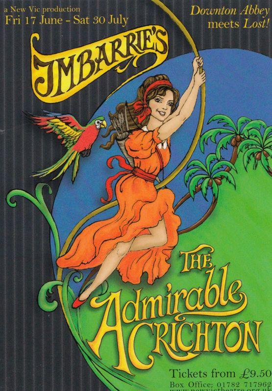 The Admirable Crichton Play New Vic Theatre Gala Poster Postcard Style Card