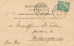 Netherlands Deventer Schipbrug Vintage Postcard 07.57