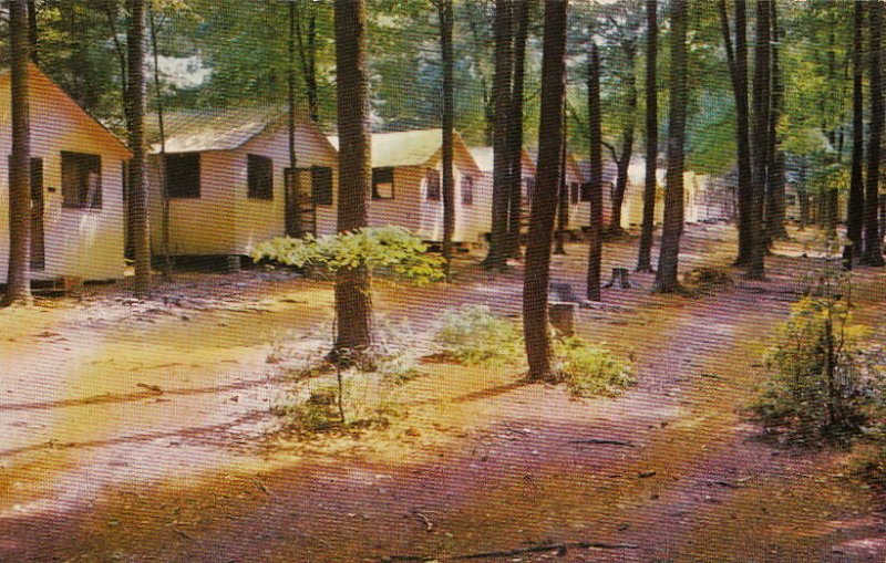 Postcard Cabin Row Senior Camp Nawakwa Arendtsville PA