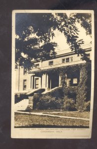 RPPC CHICKASHA OKLAHOMA COLLEGE FOR WOMEN WILLARD HALL REAL PHOTO POSTCARD