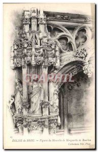 Old Postcard Brou Church Mausoleum of Figures of Margaret of Bourbon