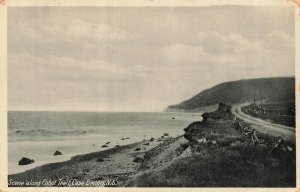 Vintage Cape Breton Cabot Trail Scenic Postcard Nova Scotia 1950