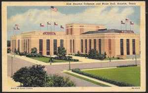 Sam Houston Coliseum & Music Hall Houston Texas Unused c1948