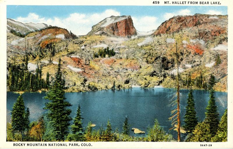 CO - Rocky Mountains National Park. Mt Hallet from Bear Lake