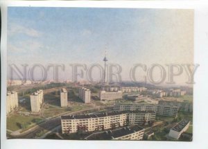 469697 USSR 1986 year Lithuania Vilnius new residential areas postcard