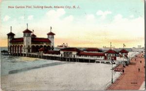 New Garden Pier Looking South, Atlantic City NJ c1915 Postcard N08