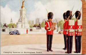 Changing Sentries at Buckingham Palace London UK Unused J. Salmon Postcard G23