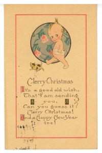 Greeting - Christmas Kewpie-Type  (NOT Rose O'Neill)