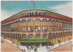 US Baseball's Legendary Playing Fields. unused. Ebbets Field, Brooklyn. Nice.