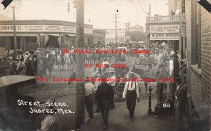 Mexico Border War, RPPC, Pancho Villa Cavalry Entering Vera Cruz Mexico