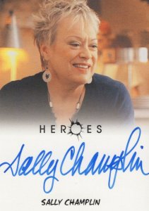 Sally Champlin as Lynette Heroes TV Show Hand Signed Autograph Card