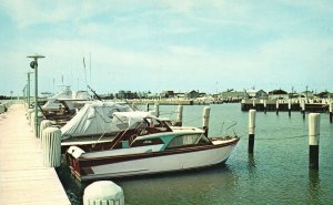 Postcard Greetings From Crisfield Maryland MD Partial View Somers Cove Marina