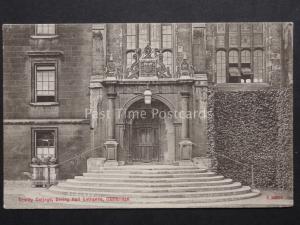 Cambridge: Trinity College Dining Hall Entrance - Old Postcard by Stengel & Co