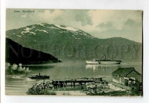 3138230 Norge Norway LOEN village Nordfjord SHIP Vintage PC