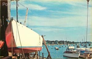 MA, Marblehead, Massachusetts, Yacht on Ways ready to be Launched, Colourpicture