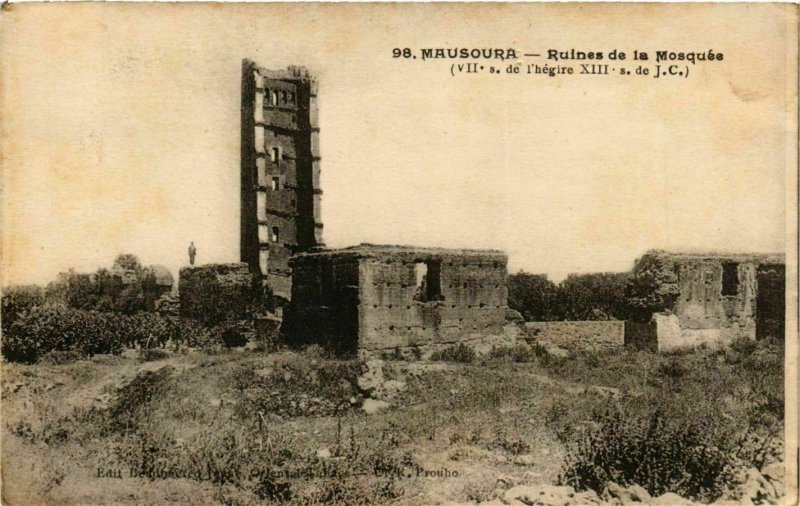 CPA AK Mausoura Ruines de la Mosquée ALGERIE (786920)