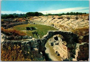 Siracusa Amphitheatre Romain Syracuse Italy Imperial Period Postcard