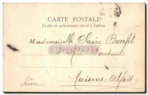 Paris Buttes Chaumont Postcard Old Suspension Bridge