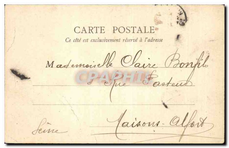 Paris Buttes Chaumont Postcard Old Suspension Bridge