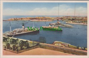 Malta Postcard - Valletta, General View Grand Harbour DC681