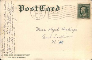 Christmas Cherub Star Holly c1900s-20s Postcard