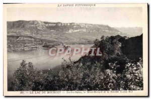 Old Postcard Savoy Picturesque Lake Bourget Aix les Bains Mont Revard and Niv...