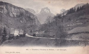 Tramway Annecy Tram Les Granges Antique French Postcard