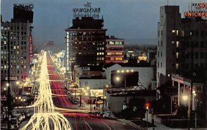 Looking Down Vine Street Hollywood California  