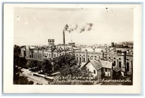 c1910 Bird's Eye View Anamosa State Penitentiary Iowa IA PA RPPC Photo Postcard