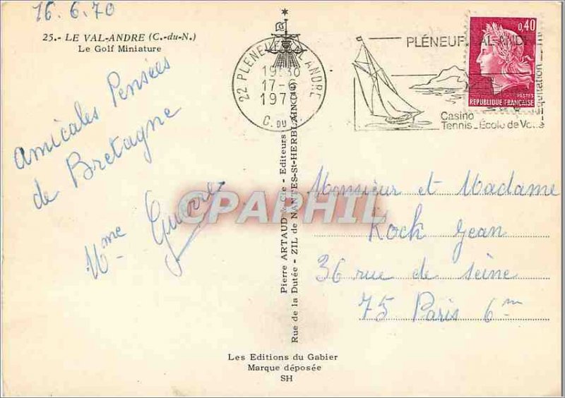 Old Postcard Val Andre (C N) Miniature Golf