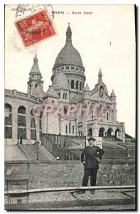 Old Postcard Paris Le Sacre Coeur